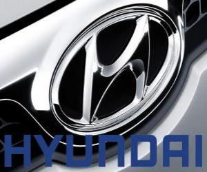 Puzzle Hyundai λογότυπο, το εμπορικό σήμα των αυτοκινήτων στη Νότια Κορέα